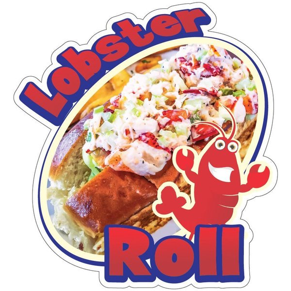 Signmission Lobster Roll Decal Concession Stand Food Truck Sticker, 24" x 10", D-DC-24 Lobster Roll19 D-DC-24 Lobster Roll19